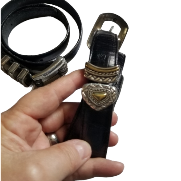 Brighton leather belt, Set of 2 belts- one genuine Brighton, one Brighton style. - Picture 9 of 14